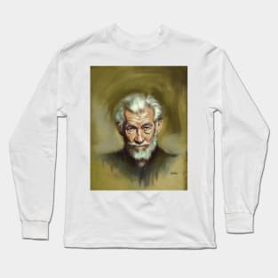 Ian McKellen portrait Long Sleeve T-Shirt